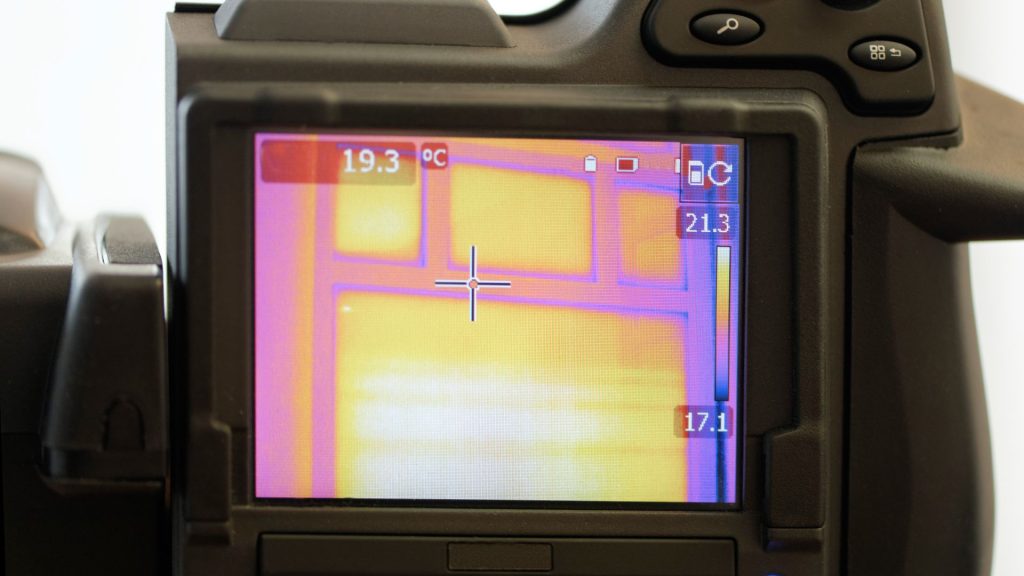 thermal imaging on house